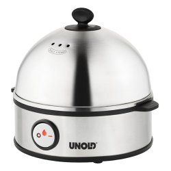 Unold 38626 cuiseur d'oeufs 7 œufs 360 W Noir, Acier inoxydable
