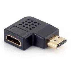 Equip HDMI Adapter A-B St/Bu 90 Grad gewinkelt sw Polybeutel