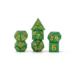 Dragon Storm pack dés Sharp Edge Silicone Green Dragon Scales (7)
