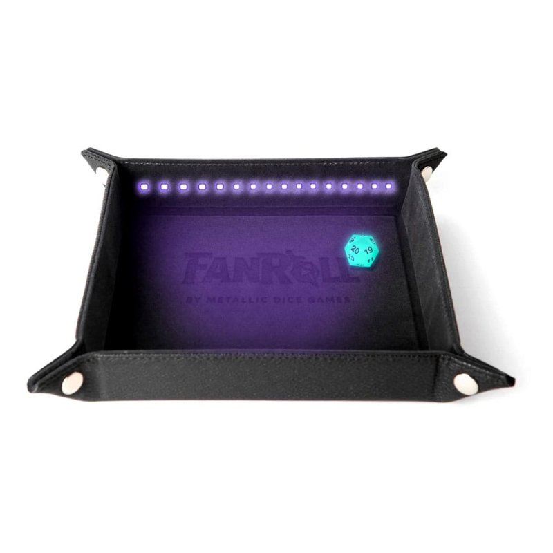 FanRoll Shadowlight Plateau à dés pliant Blacklight Black