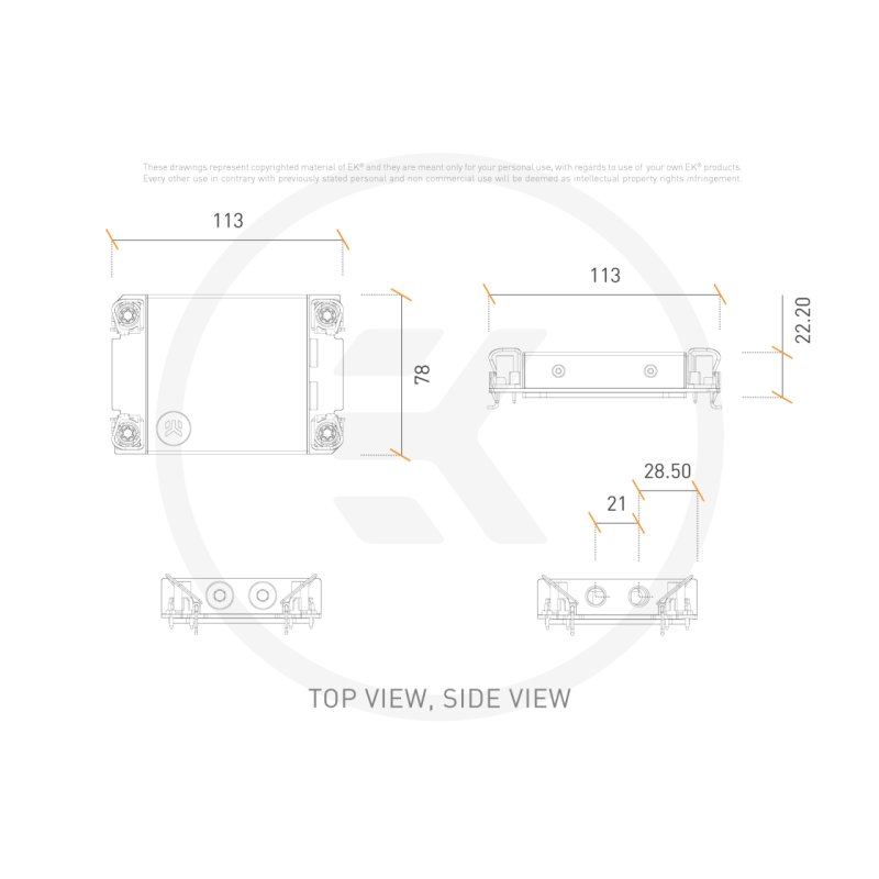 EK Water Blocks EK-Pro CPU WB 4189 Rack Ni Acetal