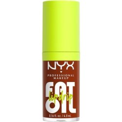 NYX Professional Makeup Lip Gloss High Shine Non-Sticky Finish 12 Hours Hydrating Fat Applicator With Squalane