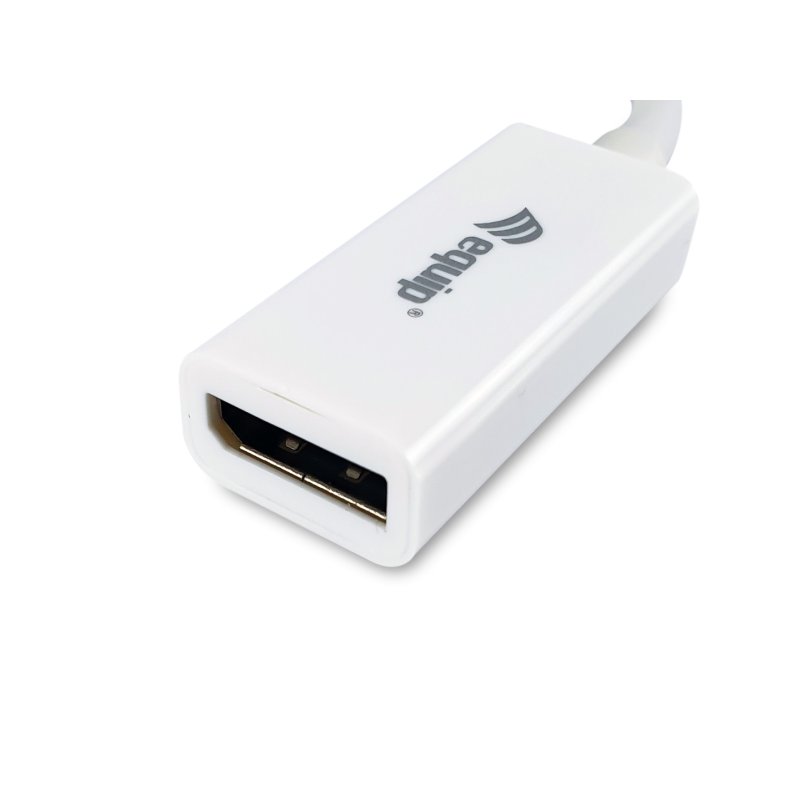 Equip Adaptateur Mini DisplayPort vers DisplayPort, couleur blanche