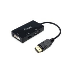 Equip Displayport-HDMI/VGA/DVI Adapter St/Bu schwarz