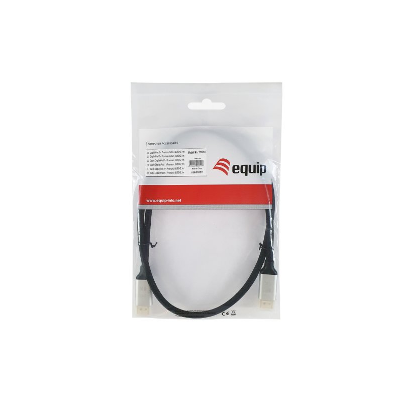 Equip 119262 Câble DisplayPort 1.4 Premium, 2.0m, 8K/60Hz
