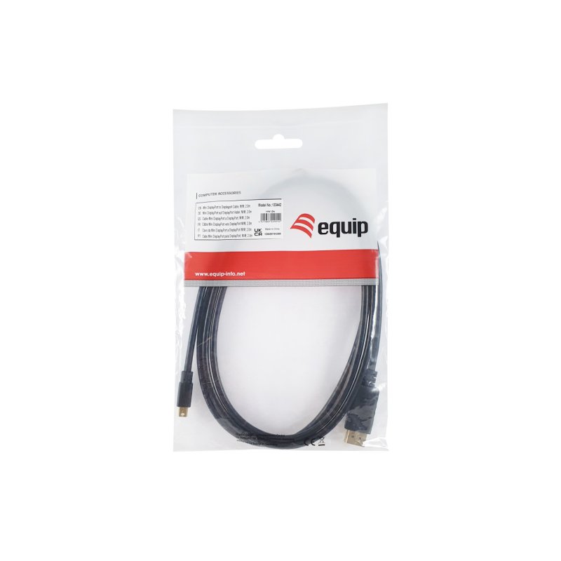 Equip Mini DisplayPort to Displayport Cable, M/M, 2.0m