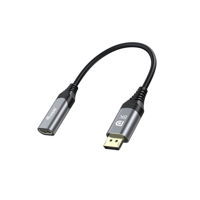 Equip Displayport-HDMI Adapter 1.4 St/Bu 8K/60Hz grau