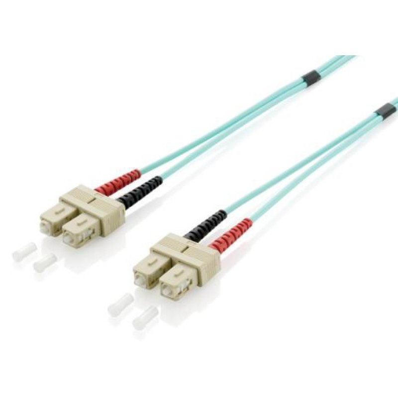 Equip SC/SC Fiber Optic Patch Cable, OM3, 1.0m
