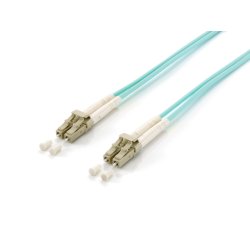 Equip LC/LC Fiber Optic Patch Cable, OM3, 15m