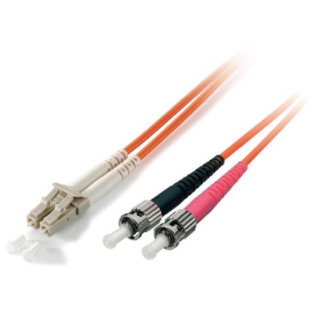 Equip LC/ST Fiber Optic Patch Cable, OS2, 1.0m