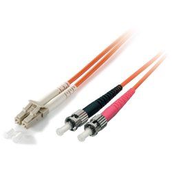 Equip LC/ST Fiber Optic Patch Cable, OS2, 5.0m