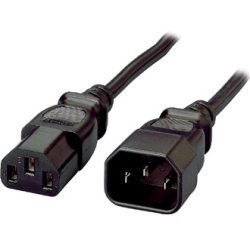 Equip Kaltgeräteverl.-Kabel IEC C14 - IEC C13 St/Bu 1.80m Polybeutel