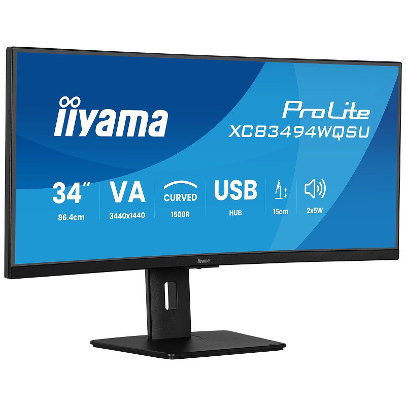 Moniteur 34" IIYAMA XCB3494WQSU-B1 Incurve