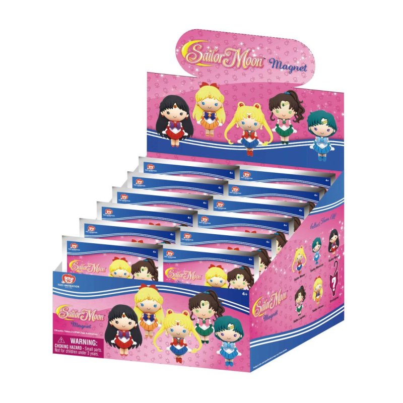 SAILOR MOON - Serie 1 - 3D Foam Magnets in blind bags (Display 12 Pcs)