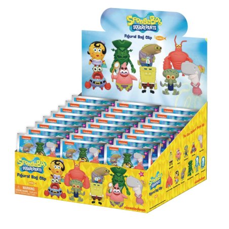 NICKELODEON - Series 4 - 3D Foam Bag Clip (Display 24 Pcs)
