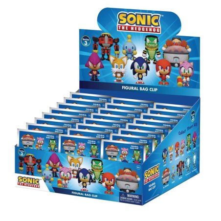 SONIC - Series 3 - 3D Foam Bag Clip (Display 24 Pcs)