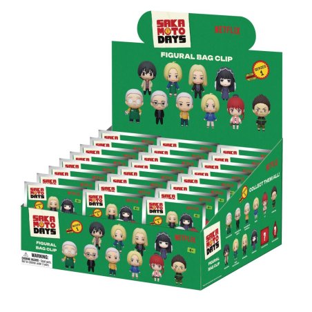 SAKAMOTO DAYS - Series 1 - 3D Foam Bag Clip (Display 24 Pcs)