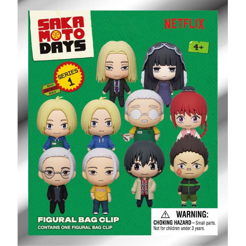 SAKAMOTO DAYS - Series 1 - 3D Foam Bag Clip (Display 24 Pcs)