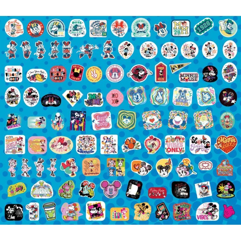 MICKEY & MINNIE - Set de 100 Stickers (Display de 20)