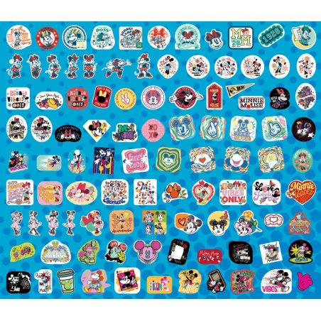 MICKEY & MINNIE - Set de 100 Stickers (Display de 20)