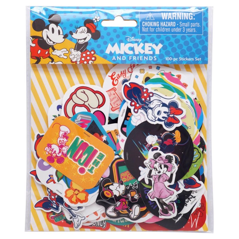 MICKEY & MINNIE - Set de 100 Stickers (Display de 20)
