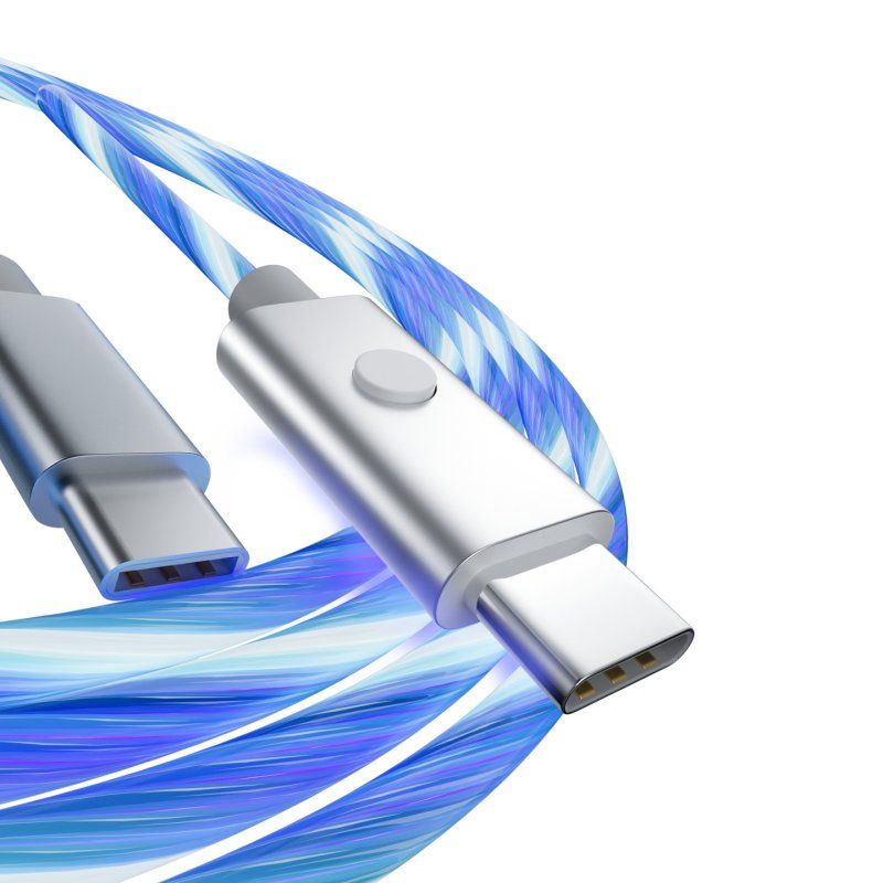 Oniverse 3701417802078 USB cable 2 m USB A USB C Blue, Silver