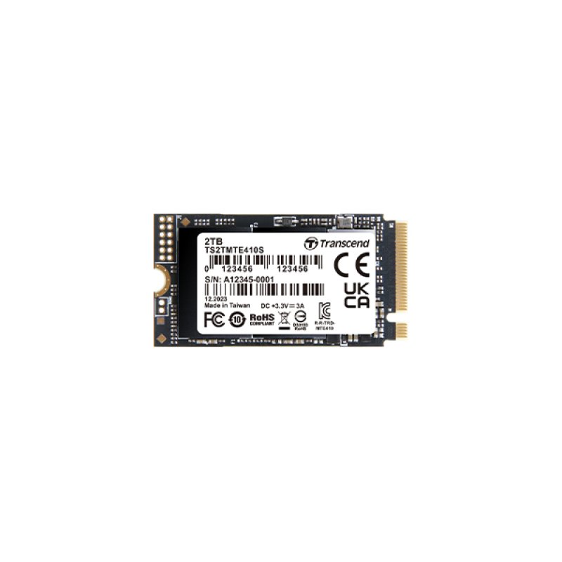 TRANSCEND 2TB M.2 2242 PCIe Gen4x4 NVMe 3D TLC DRAM-less