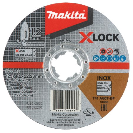Makita E-00418 Trennscheibe 125x1.2mm INOX
