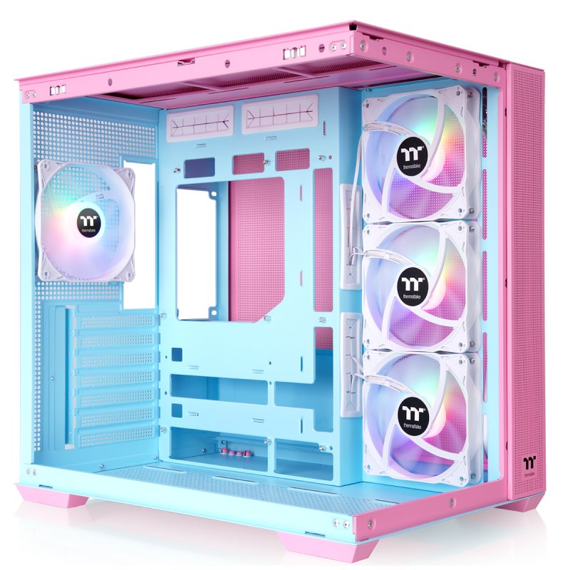 View 380 TG ARGB (rosa, Tempered Glass x 2)