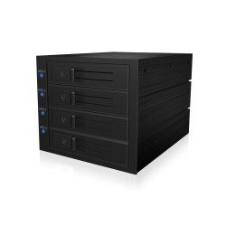 ICY BOX IB-574SSK-12G 8,89 cm (3.5") Panneau arrière Noir