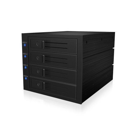 ICY BOX IB-574SSK-12G 8.89 cm (3.5") Backplane Black