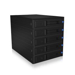 ICY BOX IB-575SSK-12G 8.89 cm (3.5") Backplane Black