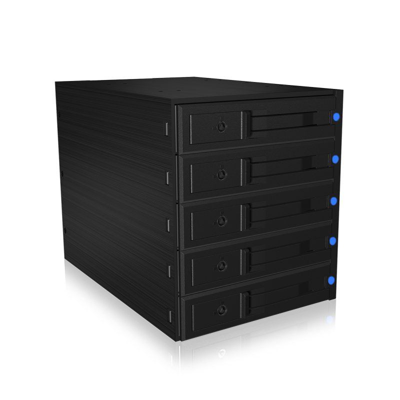 ICY BOX IB-575SSK-12G 8.89 cm (3.5") Backplane Black