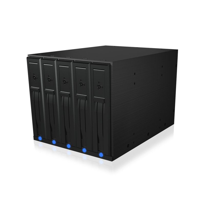 ICY BOX IB-575SSK-12G 8,89 cm (3.5") Panneau arrière Noir