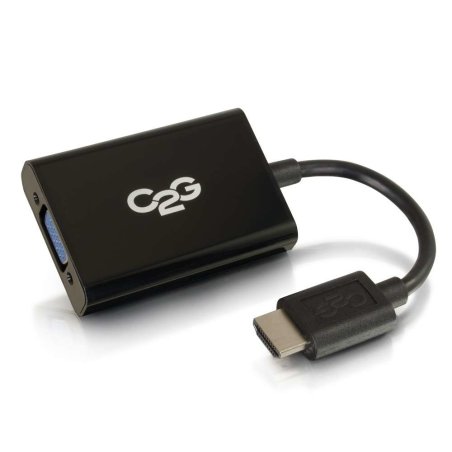 C2G 41351 câble vidéo et adaptateur 0,2032 m HDMI VGA (D-Sub) Noir