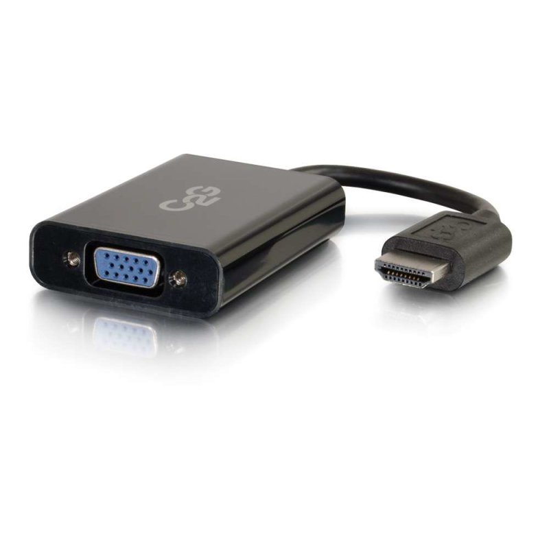 C2G 41351 câble vidéo et adaptateur 0,2032 m HDMI VGA (D-Sub) Noir