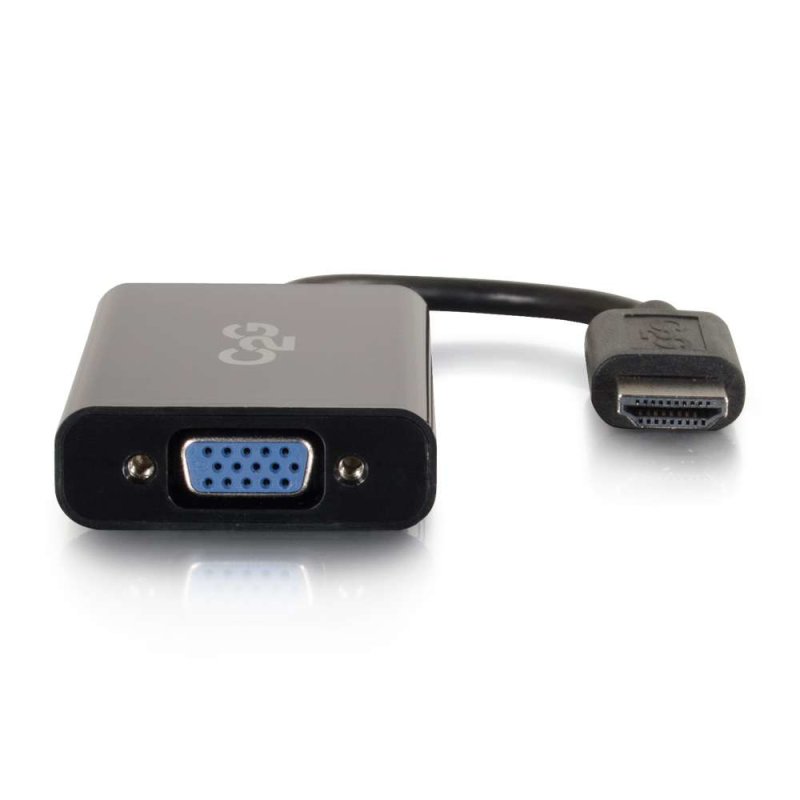 C2G 41351 câble vidéo et adaptateur 0,2032 m HDMI VGA (D-Sub) Noir
