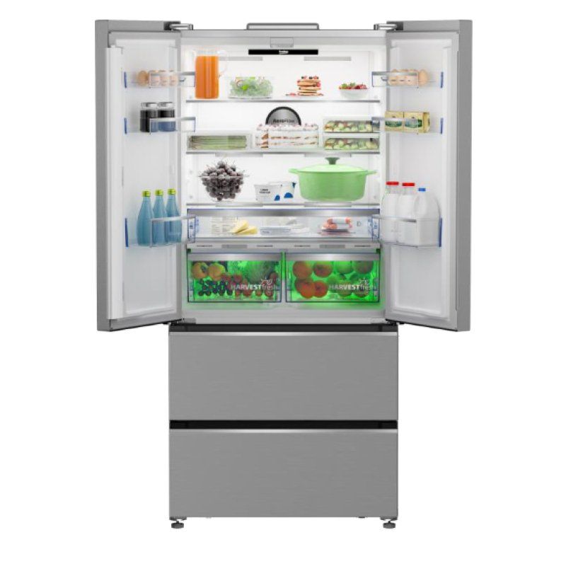 Beko B3RGNE544ZXP frigo américain Pose libre 513 L E Acier inoxydable