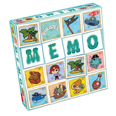 Tactic Memo Pirates Card Game Matching