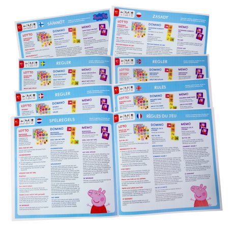 Tactic Peppa Pig 3 in 1 Lotto,Domino,Memo