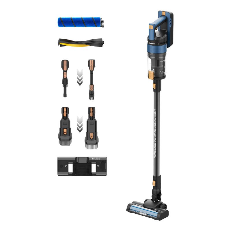 Taurus HVCA7301B Stick vacuum Battery Dry&wet HEPA Bagless 0.6 L 415 W Black, Blue