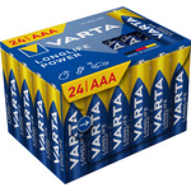 VARTA Pile alcaline Longlife Power, Micro (AAA), 12 pièces
