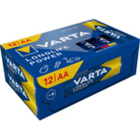 VARTA Pile alcaline Longlife Power, Mignon (AA), 24 pièces