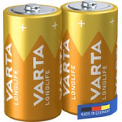 VARTA Pile alcaline Longlife, Baby (C/LR14), par 2