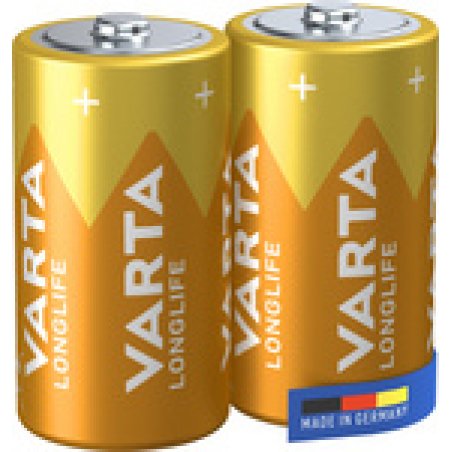 VARTA Pile alcaline Longlife, Baby (C/LR14), par 4