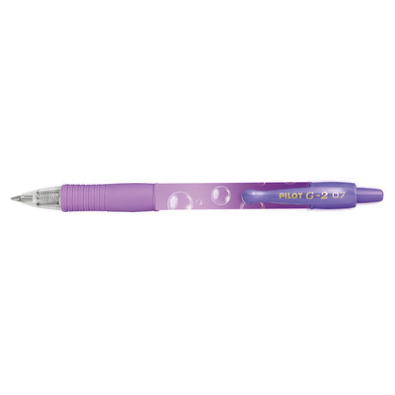 PILOT Stylo à encre gel G2 07 BUBBLE PURPLE GRADIENT, violet