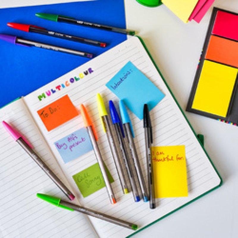 BIC Stylo à bille Cristal Large Multicolor, sachet de 10