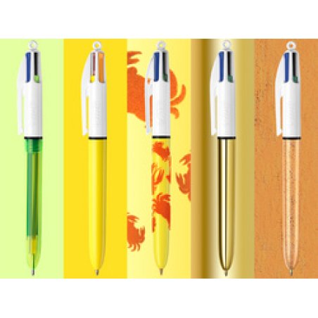 BIC Stylo à bille 4 Colours, Collector Box, set de 15