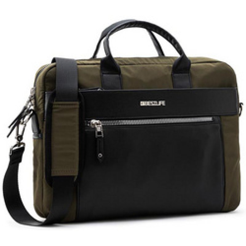 BESTLIFE Business Sacoche pour laptop ALYA, vert foncé/noir