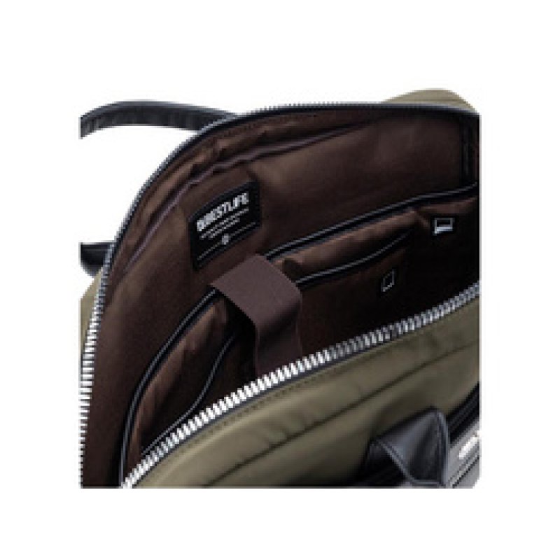 BESTLIFE Business Sacoche pour laptop ALYA, vert foncé/noir